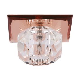   Strühm Mira barna szögletes süllyesztett lámpatest, G4-es foglalattal