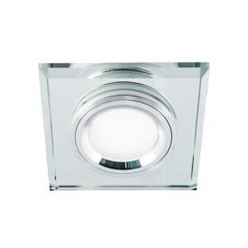   Strühm Stan négyzet alakú spot keret átlátszó/króm, GU10-es foglalattal