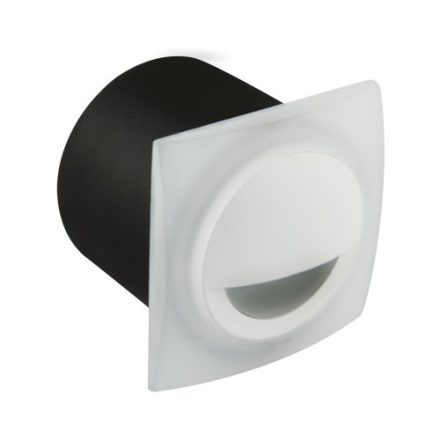 Strühm Kami négyzet alakú, natúr fehér, fehér beltéri LED-es lépcső világítás