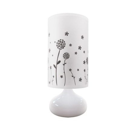 Strühm Zyta asztali lámpa fehér virág mintával