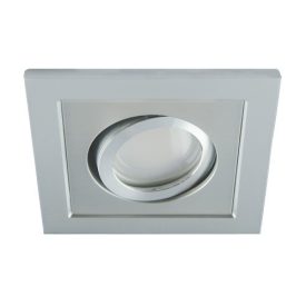   Strühm Borys négyzet alakú spot keret ezüst, GU10-es foglalattal