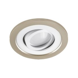   Strühm Borys kör alakú spot keret bézs/fehér, GU10-es foglalattal
