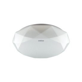   Strühm Diana 16 W-os ø350 mm sokszög alakú natúr fehér mennyezeti lámpa IP44-es védettségű