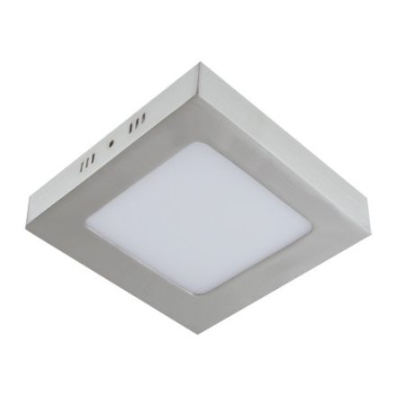 Strühm Martin 6 W-os falon kívüli natúr fehér, matt króm négyzet alakú LED-es mennyezetlámpa