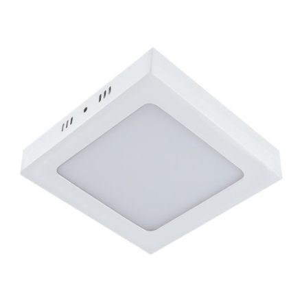 Strühm Martin 12 W-os falon kívüli natúr fehér, matt króm négyzet alakú LED-es mennyezetlámpa