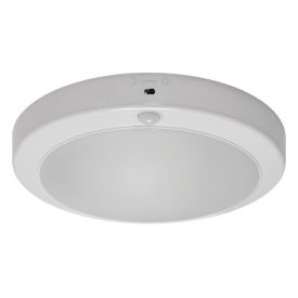   Strühm Lopez 18 W-os ø240 mm kerek natúr fehér mozgásérzékelős mennyezeti lámpa IP42-es védettségű