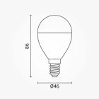 Optonica E14 G46 LED izzó 10W 1000lm 4500K nappali fehér 180° 11405