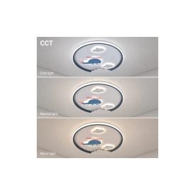   Optonica LED Mennyezeti Lámpa 78W Fehér/Fekete Test CCT + Távirányító Cikkszám: 12831