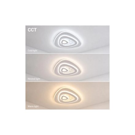Optonica LED Mennyezeti Lámpa 88W Fehér Test CCT + Távirányító Cikkszám: 12832