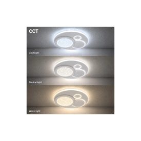   Optonica LED Mennyezeti Lámpa 84W Fehér/Szürke Test CCT + Távirányító Cikkszám: 12834