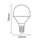 Optonica E14 G45 LED izzó 3,5W 300lm 6000K hideg fehér 240° 1407