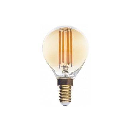 Optonica dimmelhető E14 G45 LED izzó 4W 350lm 2700K meleg fehér 300° arany üveg 1418