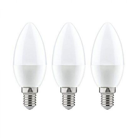 Optonica E14 C37 LED izzó 6W 480lm 6000K hideg fehér 180° 3db/csomag 1419