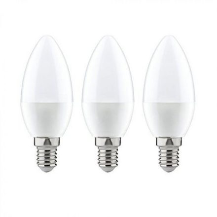Optonica E14 C37 LED izzó 6W 480lm 4500K nappali fehér 180° 3db/csomag 1420