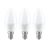 Optonica E14 C37 LED izzó 6W 480lm 2700K meleg fehér 180° 3db/csomag 1421