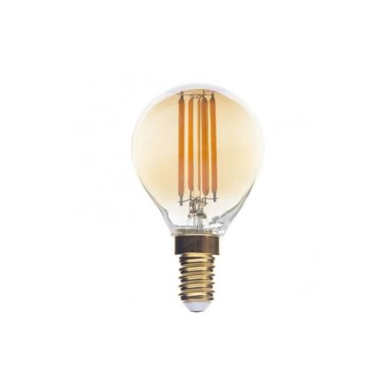 Optonica vintage filament E14 G45 LED izzó 4W 400lm 2500K meleg fehér arany üveg 1492