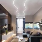 Hajlítható profil LED szalaghoz Fehér test/fehér burkolat