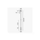 Optonica 2 szintes vezetékes függesztőrúd 25–50 cm - M05-S Cikkszám: 15348