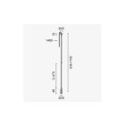 Optonica 2 szintes vezetékes függesztőrúd 50–100 cm - M05-S Cikkszám: 15349