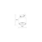 Optonica Mágneses LED downlight 48V 7W 3000K - M05 Cikkszám: 15372