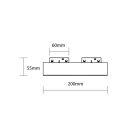 Optonica Mágneses LED fal-/mennyezeti lámpa 48V 20W 3000K - M05 Cikkszám: 15428