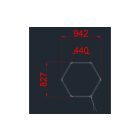 Optonica Hexagon SET lámpák 1HEX 42W kiegészítőkkel 16801