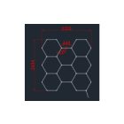Optonica Hexagon SET lámpák 8HEX 280W kiegészítőkkel 16803