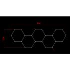 Optonica Hexagon SET lámpák 5HEX 203W kiegészítőkkel 16806