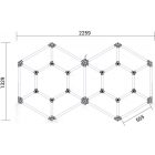 Optonica Hexagon SET lámpák  315W kiegészítőkkel Cikkszám: 16822