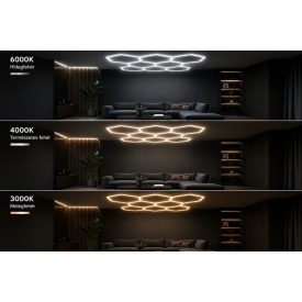   Optonica Hexagon SET lámpák 8HEXS 280W tartozékokkal 3CCT Cikkszám: 16833