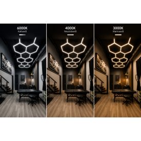   Optonica Hexagon SET lámpák 8HEXS 259W tartozékokkal 3CCT Cikkszám: 16834