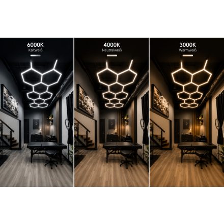 Optonica Hexagon SET lámpák 8HEXS 259W tartozékokkal 3CCT Cikkszám: 16834