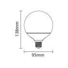 Optonica G95 LED izzó E27 12W 1055lm 4500K nappali fehér 1743