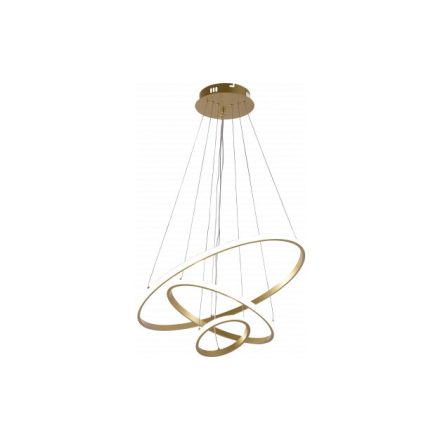 Optonica modern LED függőlámpa CCT 78W szálcsiszolt arany szabályozható + távirányító  19006