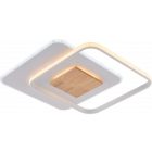 Optonica  LED mennyezeti lámpa CCT 60W fehér + fa szabályozható + távirányító