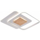 Optonica  LED mennyezeti lámpa CCT 60W fehér + fa szabályozható + távirányító