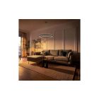 Optonica LED függőlámpa 36W homokfekete  meleg fehér 19035
