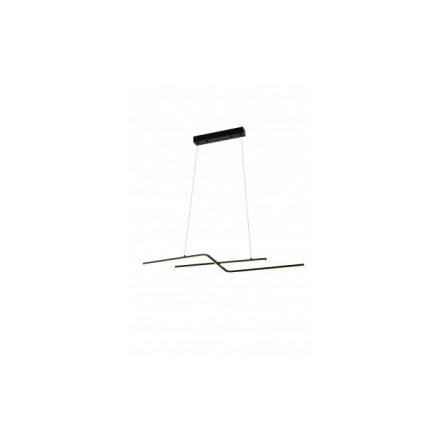 Optonica LED medállámpa 13W homokfekete 22W 105 x15cm fekete meleg fehér 19047