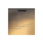 Optonica LED medállámpa 13W homokfekete 22W 105 x15cm fekete meleg fehér 19047