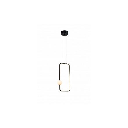 Optonica LED medállámpa 15W homokfekete  fekete meleg fehér 19048