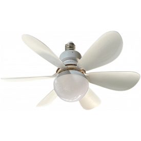   Optonica ventilátoros mennyezeti LED lámpa távirányítóval feher E27 12W CCT 19101