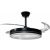 Optonica ventilátoros mennyezeti LED lámpa távirányítóval fekete 36W CCT 19102