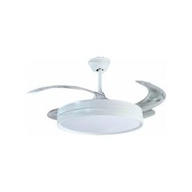   Optonica ventilátoros mennyezeti LED lámpa távirányítóval feher 36W CCT 19103