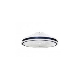   Optonica ventilátoros mennyezeti LED lámpa távirányítóval feher/fekete 36W CCT 19107