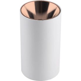   Optonica Felületre szerelhető lámpatest, henger alakú, fehér ház-rózsarany belső, GU10-es foglalat, MAX 35W, 2044