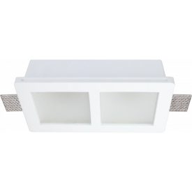   Optonica mennyezeti szerelvény Trimless süllyesztett négyzet alkú mattüveg,  fehér házas , GU10-es foglalat, MAX 35W, 2067