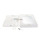 Optonica mennyezeti négyzet LED lámpa CCT 24W 2565lm 3000K-6000K IP54 120° 28x28cm 2504