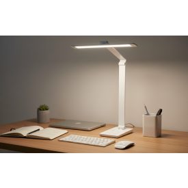   Optonica LED Asztali lámpa, vezeték nélküli töltés, fehér, CCT, 7W Cikkszám: 264