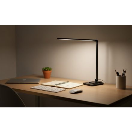 Optonica LED Asztali Lámpa Újratölthető - Fekete CCT 8W Cikkszám: 265