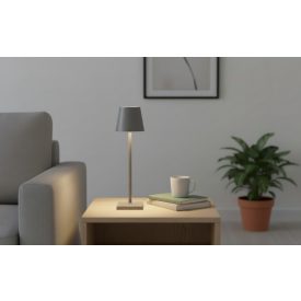   Optonica LED asztali lámpa 2,5 W CCT fényerőszabályozható szürke Cikkszám: 269